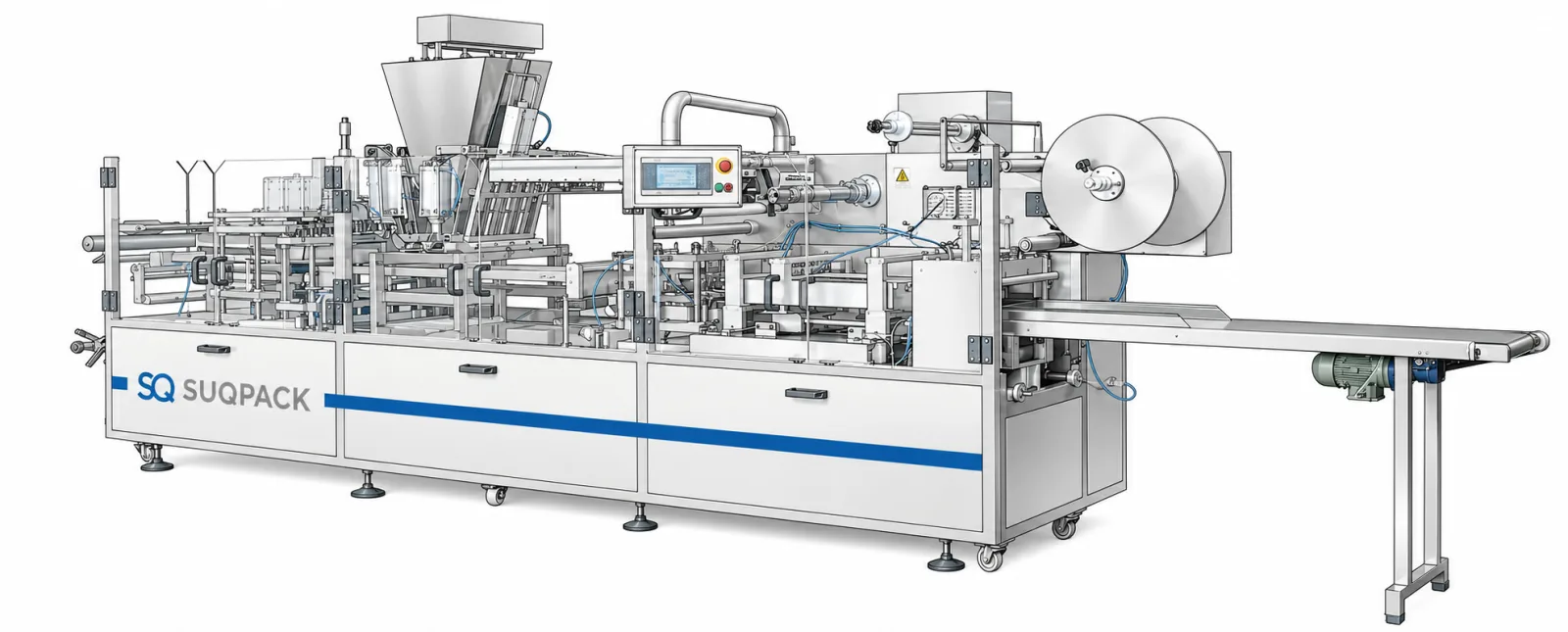 TPM 20/25 Termoform Dolum ve Ambalaj Makinesi — Teknik Çizim