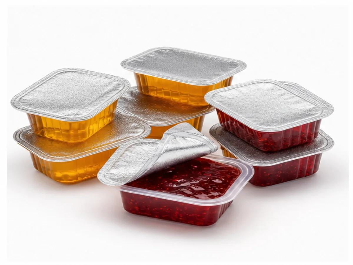 TPM 20/25 ile paketlenmiş Bal ve Reçel ürün örneği